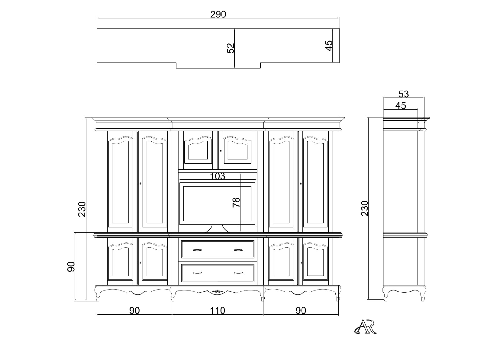 Credenza in stile provenzale - immagine 7